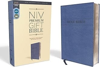 NIV, Premium Gift Bible, Leathersoft, Navy, Red Letter, Comfort Print: The Perfect Bible for Any Gift-Giving Occasion