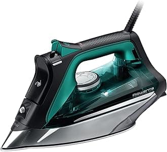 Rowenta Pro Master German Made Clothes & Garment Steam Iron, 1775 watts, 210 g/min, Black & Teal