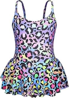 AmzBarley Girls Swimming Costume Girls Swimsuit Kids 1 Piece Mermaid Swimwear Bathing Suit