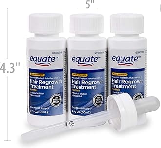 Equate Men's Hair Regrowth Treatment (2oz Bottle) - 3 Count