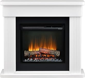 Dimplex Portland 23inch Optiflame Suite, Fully Assembled Electric Fireplace With Choice Flame Colours, Adjustable Flame Brightness, Remote Control. 107cm Wide