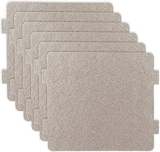 6Pcs Microwave Plate Replacement Microwave Waveguide Cover, Cut to Siz, Mica Sheets for Microwaves Universal Microwave Trim Kit for Kitchen Home Office Restaurant(4.67 x 3.9inch)