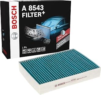 Bosch A8643 - Cabin filter FILTER+pro anti-odour, anti-bacterial, effective against viruses and mold - dust and pollen filter, Blue - Packaging May Vary