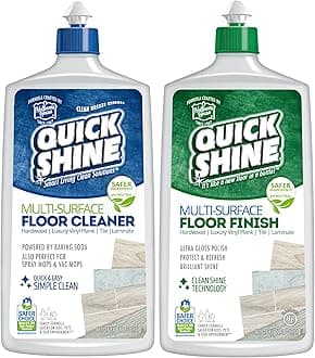 Multi Surface Floor Cleaner & Floor Polish w/Clean Shine Technology 2-27oz Bottles | Use on Hardwood, Laminate, Luxury Vinyl Plank, Tile & Stone | Safer Choice Formulas