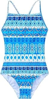 Girls Swimsuits One-Piece Bathing Suits Multicolor Kids Sport Summer Beach Swimwear for 2-10 Years Old