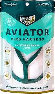 The AVIATOR Pet Bird Harness and Leash: Small Green