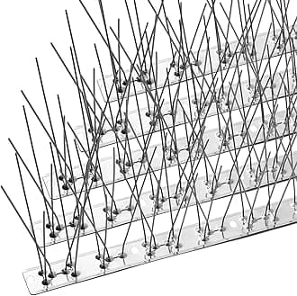 OFFO Bird Spikes with Stainless Steel Base,Cover 5.86m Pigeon Spikes for Roofs and Windows,Bird Deterrent Spikes Set for Deterring Crows,Seagulls and Small Birds