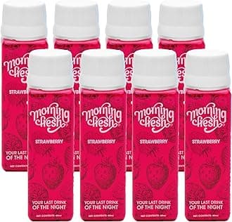 - Hangover Cure and Liver Protection Drink - Strawberry Flavor, Size: 8 Bottles in 1 Box | Helps reduce hangovers | Improves hydration | Clinically proven | Enriched with Vitamin-C, Mulberry Leaf extract & Proteins | No sugar & caffeine | 100% natural & easy-to-carry | Your last drink of the night & Wake up Fresh