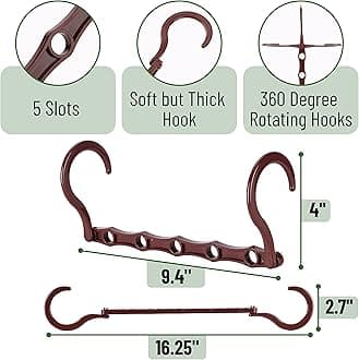 Mr. Pen Space Saving Hangers - 8 Pack Mahogany Color Space Saver Shirt Hangers