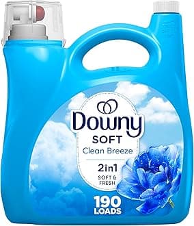 Downy Clean Breeze Liquid Fabric Conditioner (Fabric Softener), 140 fl oz, 190 loads