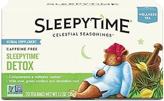 Celestial Seasonings Sleepytime Wellness Detox Tea, Caffeine Free, 20 Tea Bags Box