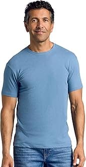 (True Classic Men's Crew Neck Short Sleeve T-Shirt, 9-Pack - Essential, M