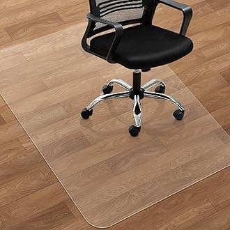 Large Office Chair Mat for Hard Floors - 59''x47'',Heavy Duty Clear Wood/Tile Floor Protector PVC Transparent by SHAREWIN
