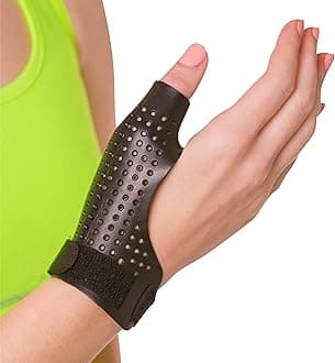 Hard Plastic Thumb Splint | Arthritis Treatment Brace to Immobilize & Stabilize CMC, Basal and MCP Joints for Trigger Thumb, Tendonitis Pain, Sprains (Medium - Right Hand)