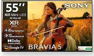 Sony 139 cm (55 inches) BRAVIA 5 Series 4K Ultra HD Smart Mini LED Google TV K-55XR55A