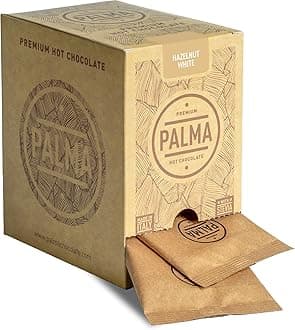 PALMA Italian Hot Chocolate Sachets - Hazelnut White Chocolate | 500g (20 Servings)