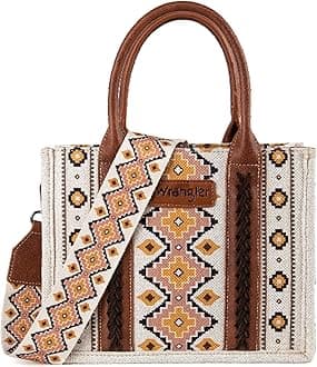 Wrangler Tote Bag for Women Western Purse and Aztec Satchel Handbag