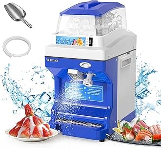 Vtsmax Electric Shaved Ice Machine, 300W Ice Shaver Ice Crusher, Thickness Ad...