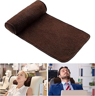 Weysat Neck Pillow for Recliner Head Pillow Adjustable Plush Pillow Neck Roll Non Slip Fleece Couch Neck Head Support Pillow for Travel Home Recliner Sofa Armchair(Coffee)