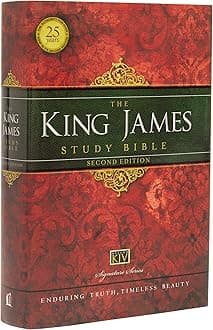 KJV Study Bible, Large Print, Hardcover, Red Letter: Second Edition