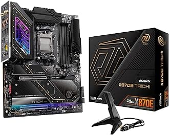 ASRock Motherboard X870E Taichi AMD Ryzen 9000 Series CPU Compatible (Socket AM5) X870E Chipset EATX Motherboard [Domestic Authorized Distributor Product]