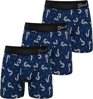 Shinesty Boxer Briefs for Men Pack of 3 - Hammock Support Pouch Underwear for Men - Flyless