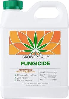 Grower's Ally Fungicide for Plants Concentrate - Indoor Outdoor Plant Fungicide Treatment Control for Powdery Mildew, Alternaria Blight, Rot, Fungus - Trusted by Cultivators - 32 Oz, Makes 20 Gallons