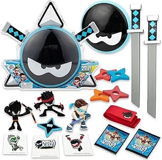 Ninja Kidz Mystery Warrior Pack – New Mystery Warrior Pack with 18 Exciting Toys to Discover inside, Officially Licensed Ninja Kidz Merch