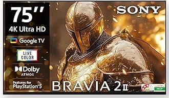 Sony 189 cm (75 inches) BRAVIA 2M2 Series 4K Ultra HD Smart LED Google TV K-75S25BM2