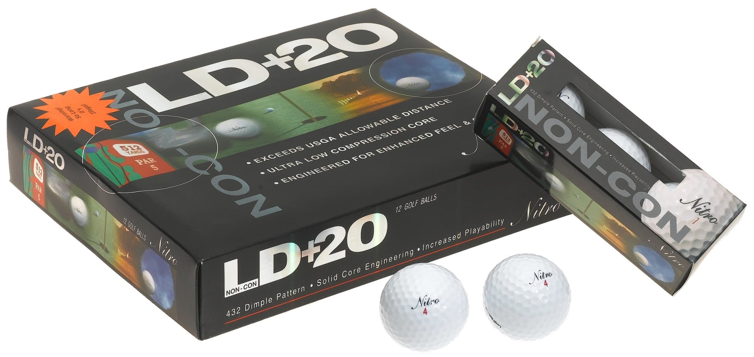 Nitro LD+20 12-Pack Non-Conforming Golf Balls