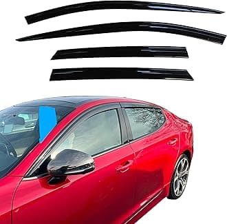 AUTO CLOVER Wind Deflectors Set for Kia Stinger 2017+ (4 pieces)