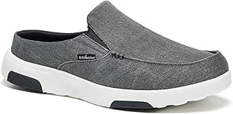 Men's Orthopedic Slip-On Loafers Walking Shoes with Arch Support: Casual Plantar Fasciitis Slippers for Flat Feet, Comfortable Orthotic Shoes for Foot and Heel Pain Relief