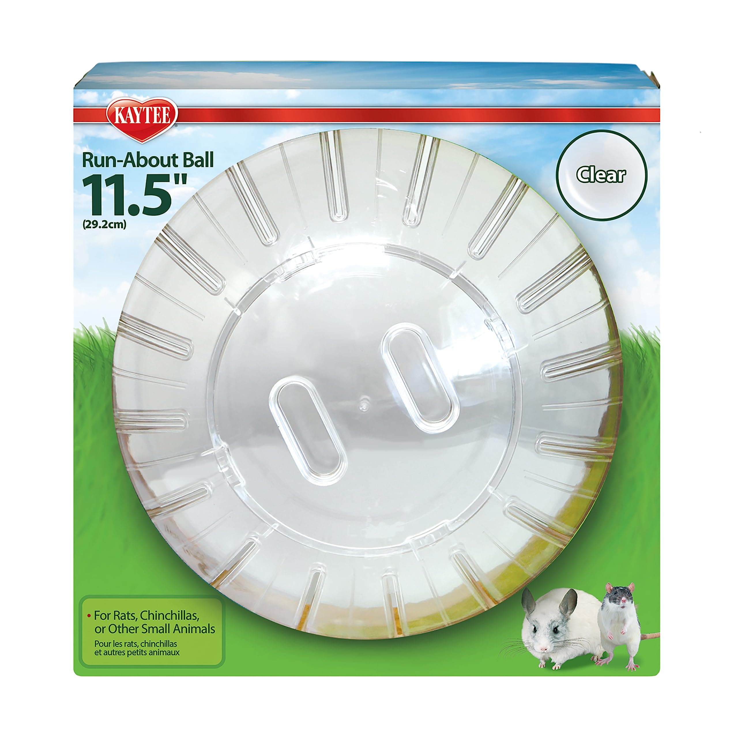 11.5" Clear Run-About Exercise Ball For Pet Rats & Chinchillas