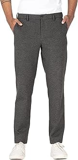 Luxurious, Stretchy Casual Pants for Men, Stylish, Fashionable Slim-Fit Men's Pants for Office or Party, With Expandable Waist and 4-Way Stretch