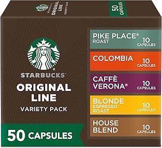 by Nespresso Original Line Variety Pack Coffee, 50-count Espresso Pods