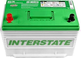 Interstate Batteries Automotive Battery 12V 65Ah 770CCA (MTZ-65) Automobile SLI AGM Starting Replacement Battery (Group Size 65) Cars, SUVs, Sedans, Trucks