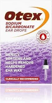 Otex Sodium Bicarbonate Drops for Effective, Gentle Removal of Excessive, Hardened Ear Wax, 10ml