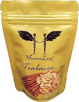Teabacco (Choose Your Flavors) 100g, World's Best Hookah Shisha Herbal Flavors. 100% Tobacco & Nicotine Free! (Cinnamon Toast Luxe)