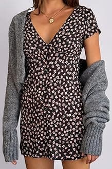 Leriya Fashion Summer Beach Dresses for Women|Mini Dress for Woman|Sleeveless One Piece Dress for Womens Short |Summer Casual Outfit Wear