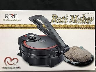 Revel Electric Non-Stick Roti, Tortilla, and Flatbread Maker with Temperature Control -CTM 620 (120-volt)