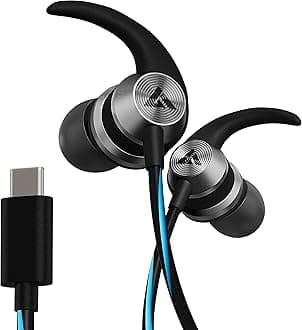 Boult Audio X1 Pro Wired Earphones with Type-C Port, 10mm Bass Drivers, IPX5 Water Resistant, Comfort Fit, Pro+ Calling Mic, Blue