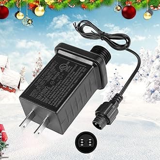 inShareplus 12V 1A LED Class 2 Power Supply, 12W IP44 AC100-120V Waterproof Adapter Driver, LED Transformer Replacement for Christmas Tree, String Light, Lawn Lamp, Inflatable Device