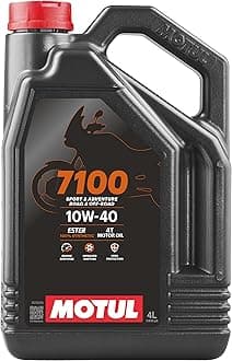 7100 4T 10W-40 Full Synthetic Motorcycle Oil | Ester-Based Engine Protection, Optimized Power Delivery & Race-Grade Gearbox Performance API SP/JASO MA2