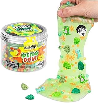 Crazy Aaron's Slime Charmers® - Dino Dew - Bright Green Water Slime, Sensory Toys for Kids - Creative and Endless Fun, Stress Relief Therapy, Gifts for Girls and Boys - Made in USA