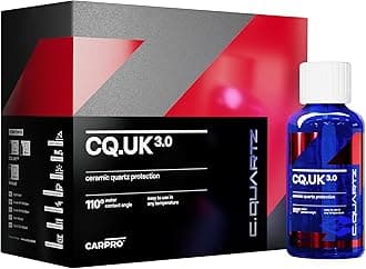 CQUARTZ UK 3.0 - Ceramic Coating for Cars, Quartz Based Nanotechnology, Bonds to Paint, Glass, Metal and Plastic - (30ml Kit)