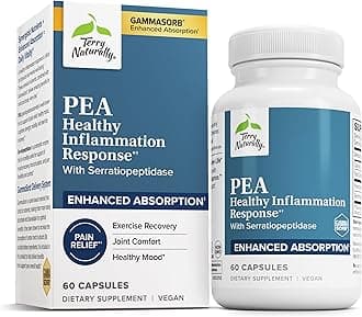 Terry Naturally Pea Healthy Inflammation Response - Joint Health Support - Exercise Performance & Post-Workout Support - Contains No Dairy, Gluten, or Soy - 60 Capsules (30 Servings)