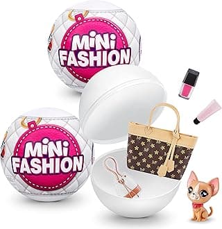 2 Pack Fashion Series 1 by ZURU, Surprise Collectable Minis in Blind Packaging, Fashion-Themed Miniature Toys, Great Gifts for Girls and Kids