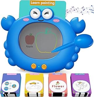 Talking Flash Cards,Kids Toddler Flash Cards with 224 Pages,Writing, Drawing,and Math,Autism Sensory Toys,Speech Therapy Toys,Learning Educational Toys Gifts for Age 2 3 4 5 Years Old Boys and Girls