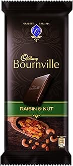 Cadbury Bournville Dark Chocolate Bar with Raisin and Nuts, 80 Grams