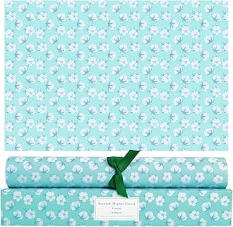 SCENTORINI Cotton Scented Drawer Liners, Scent Paper Liners for Drawers, Dresser Shelf, Linen Closet (6 Sheets)